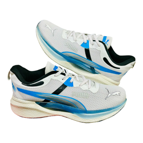 Puma Running Shoes (White Blue )