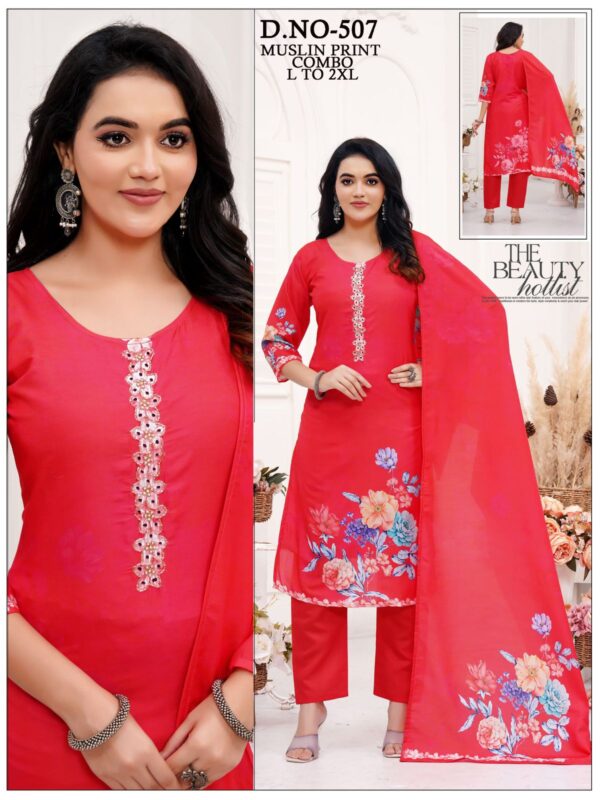 KURTI  Muslin Print Combo