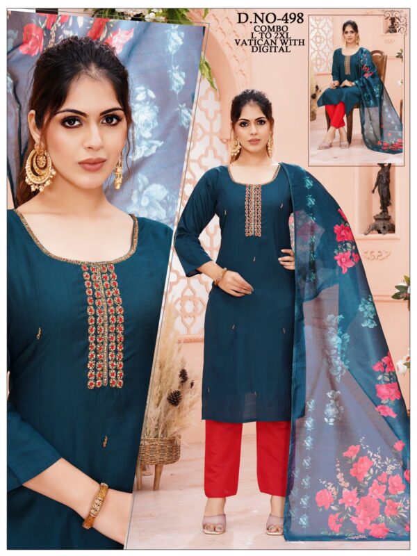 KURTI Vatican With Digital Dupatta Combo